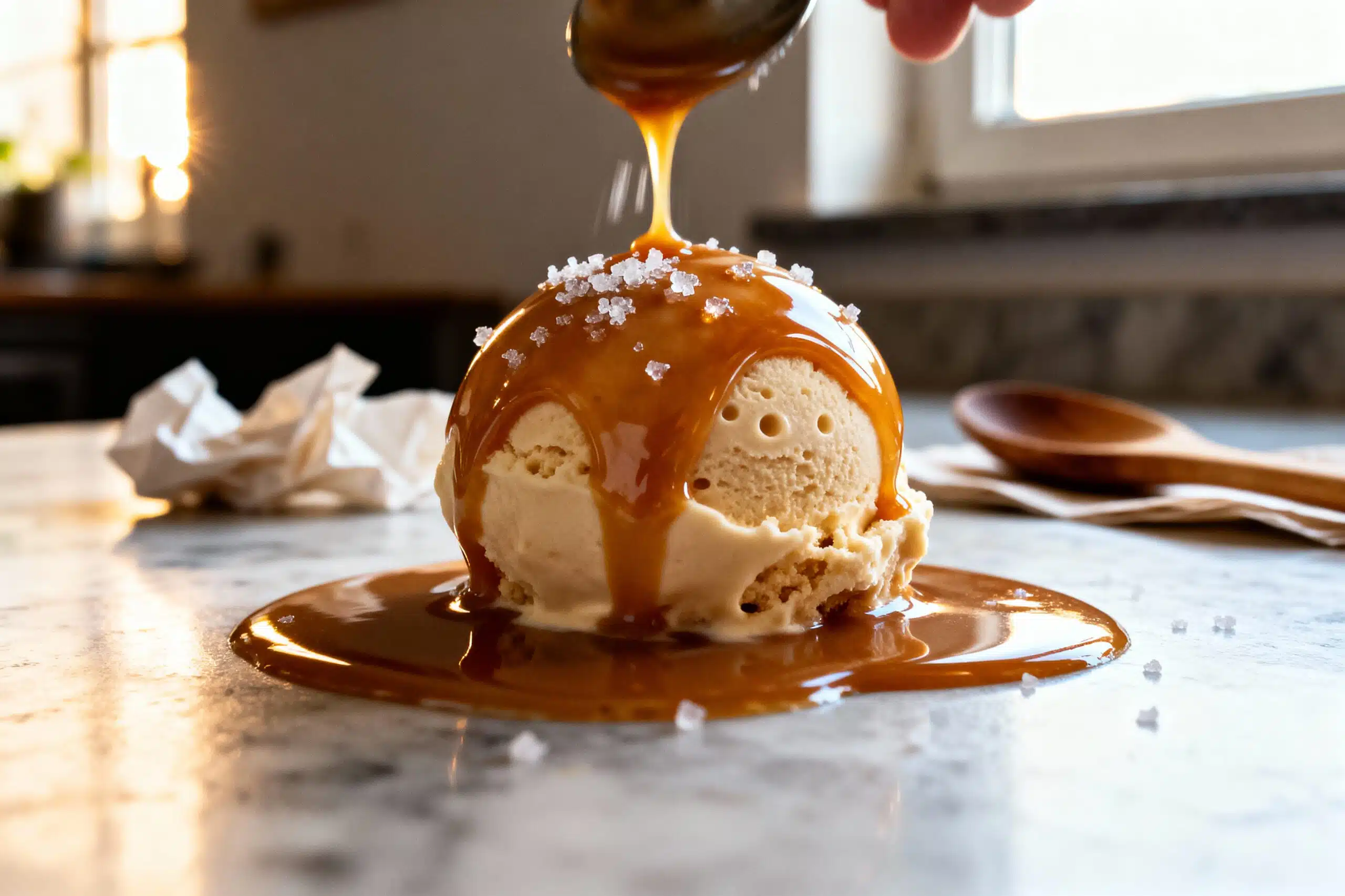 Comment réaliser une délicieuse glace au caramel beurre salé ?